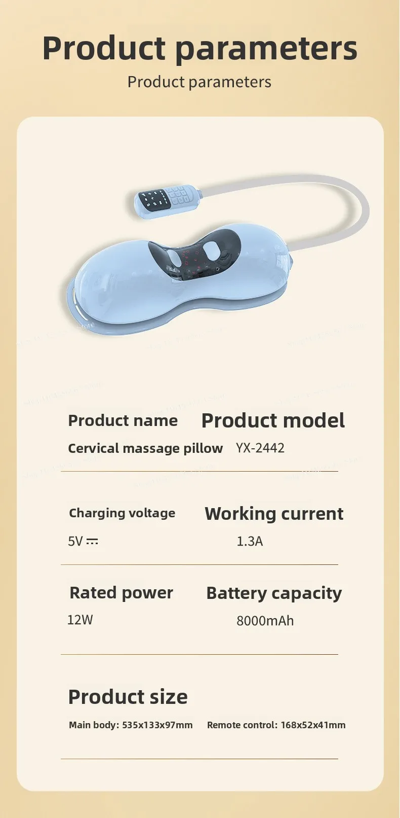 Домашняя массажная подушка для кривой, коррекция, защита шеи и плеч, инфракрасная интеллектуальная подушка для массажа шейки матки