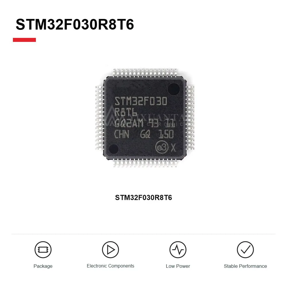 5PCS STM32F030R8T6 ENTRY LEVEL 32-BIT MICROCONTROLLER MCU IC LQFP 64-PIN 64KB FLASH EMBEDDED CONTROL CHIP ELECTRONIC COMPONENTS