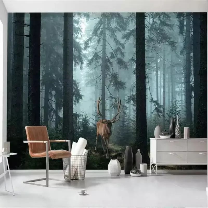 papel-de-parede-personalizado-3d-mural-floresta-elk-pintura-decorativa-fundo-da-parede-sala-estar-abeto-floresta-paisagem-papeis-de-parede-decoracao-casa