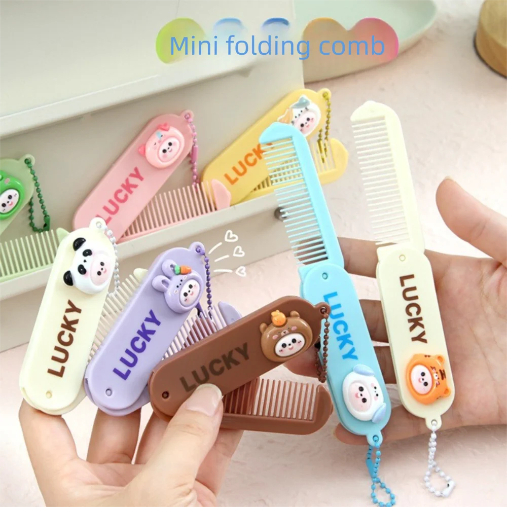 

Portable Cartoon Folding Comb Mini Multicolour Kids Comb Comfortable Kawaii Hair Care Tools Kids Gift