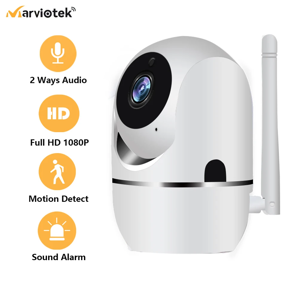 Mini Baby Monitor Wifi IPกล้องติดตามอัตโนมัติHD 1080Pในร่มไร้สายกล้องWifi Home Securityกล้องวงจรปิดกล้อง