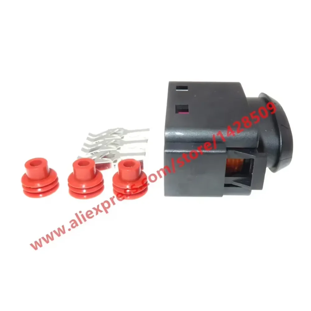 1 Set 3 Pin Car Fuse Box Connector Plug Female Sealed Waterproof Automotive Cable Plugs For VW Audi 1J0937773 1J0 937 773