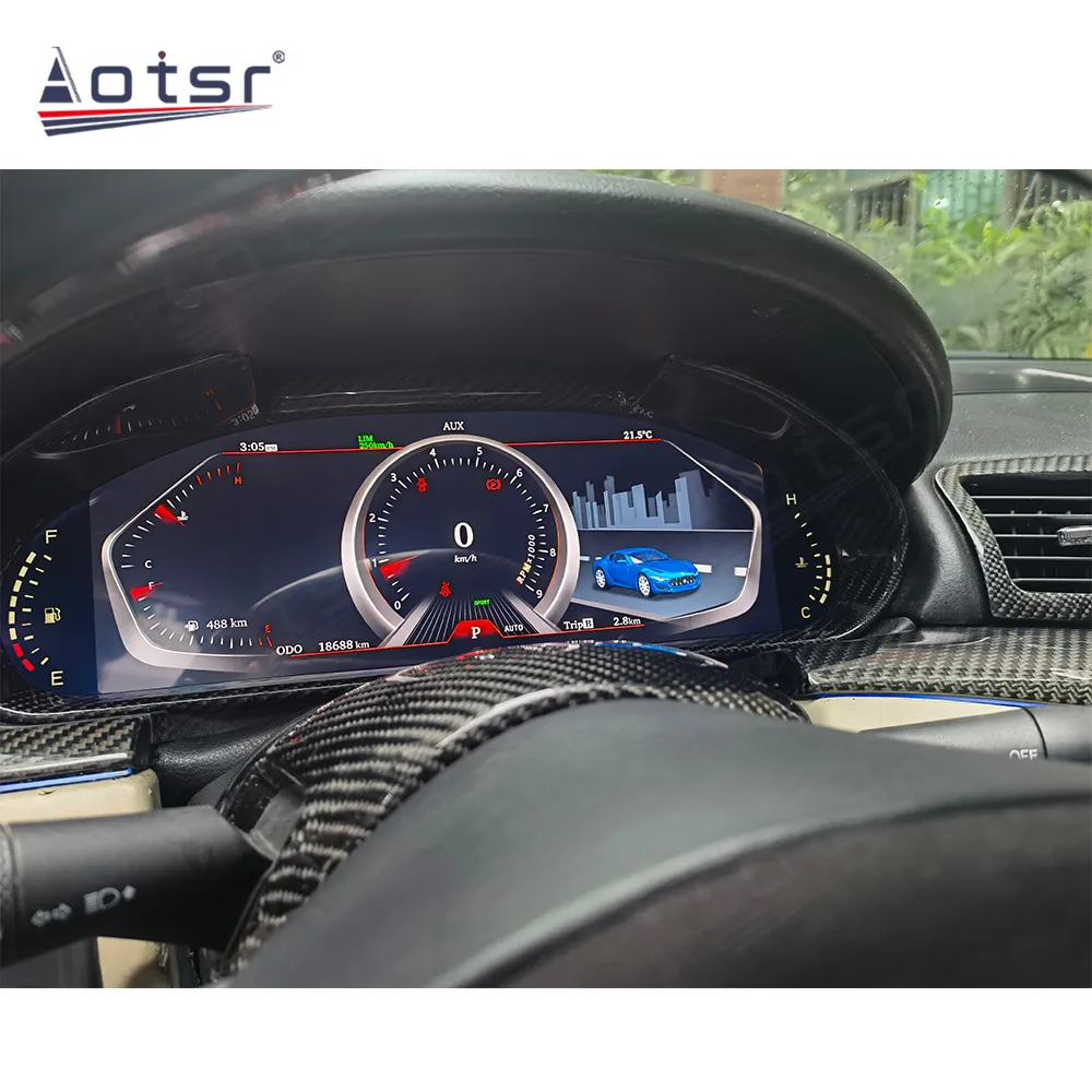 12.3 Inch New Digital Instrument Cluster For Maserati GT LCD Multimedia Player Dashboard Speedometer Car Accessories