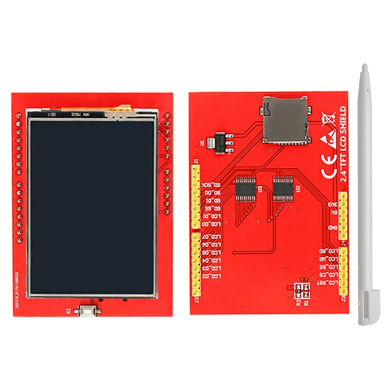 Módulo do lcd do Tft para o arduino uno r3, 2. tela 4 da polegada, placa e mega mega mega do apoio, com pena do toque