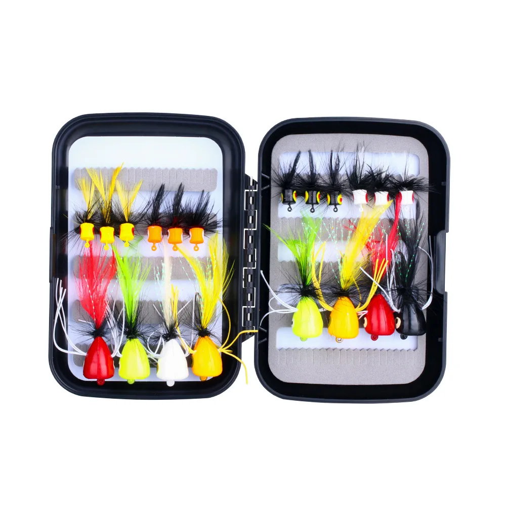 2026  18.8mm/39.9mm 88.6g Factory Direct Sale 20pcs/box Fly Fishing Hook Poppers Topwater Fishing Lures