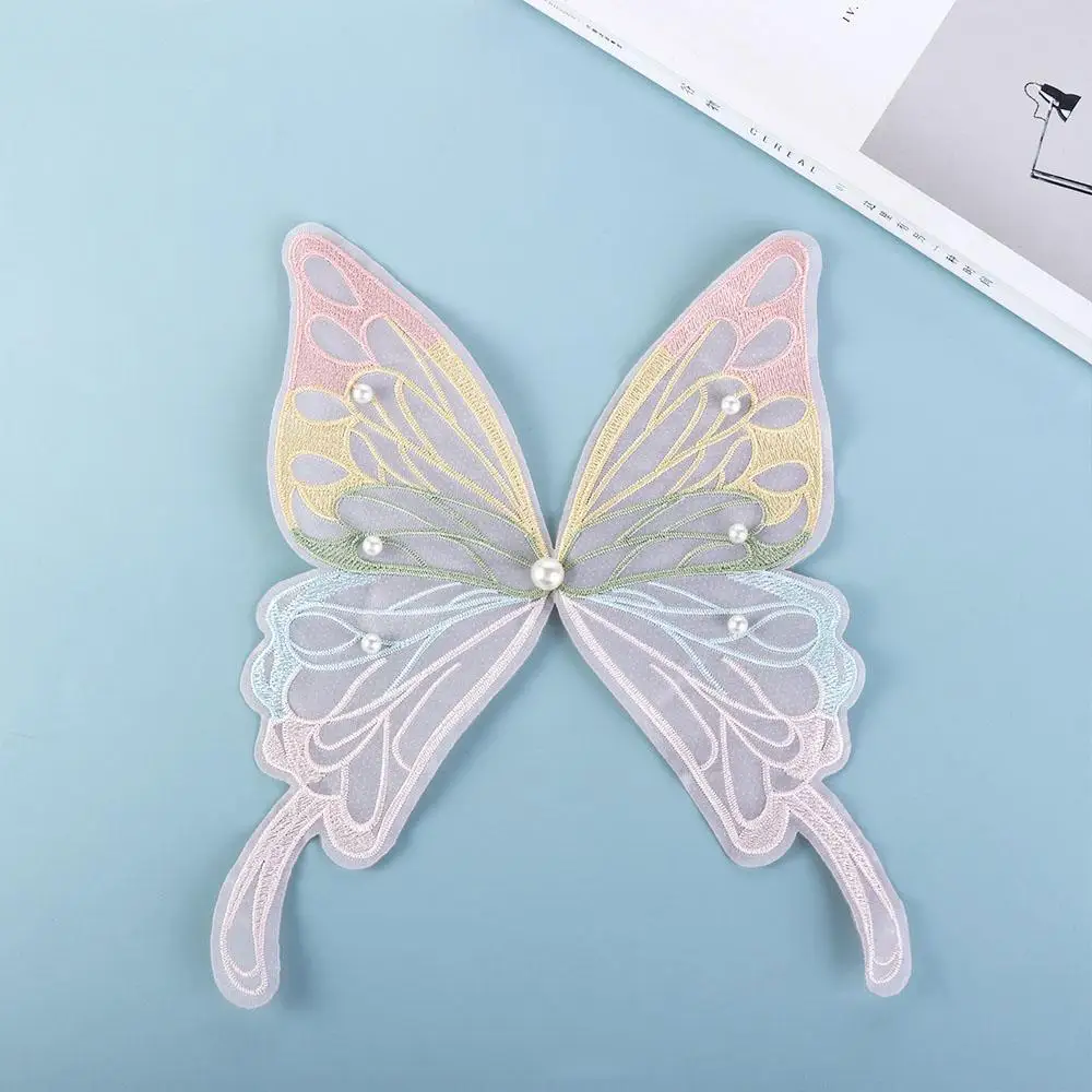 Headwear Clothes Decoration Embroidery Hairpin Embroidered Patch Clothing Stickers Apparel Accessories Butterfly Appliques