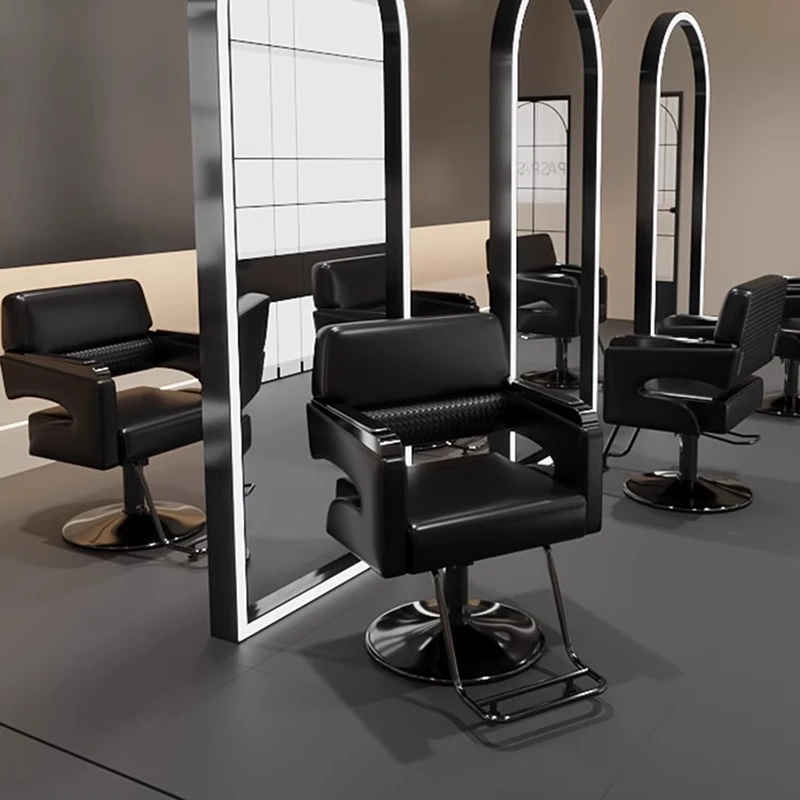 Poltrone da barbiere nordiche Specialità di lusso Tintura dei capelli Poltrone da barbiere ergonomiche Mobili da salone di comfort di lusso Silla De Barberia FYBC