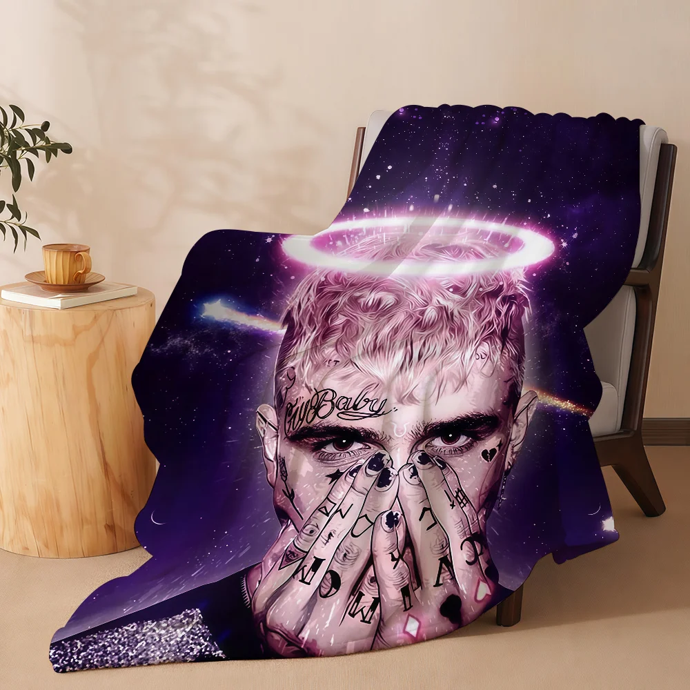 Lil Peep Look At The Sky Tonight Blanket Soft Warm And Thick Perfect For Bedroom Living Room Bed Sofa Camping Picnic Office Gift