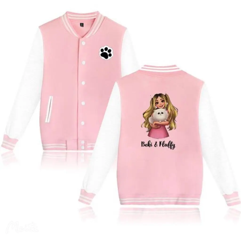 New Rebekah Wing Merch Beki Fluffy 2D Print Sweatshirt Baseball Jacket Men/Women Clothes Streetwear Fashion Jackets Kawaii Tops