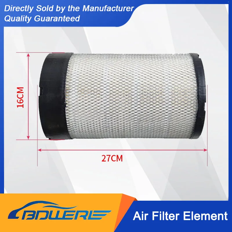 

FOTON Aoling CTX and Aumark Auto Parts - Air Filter Element (K1627PU) for Cummins 2.8 Engine