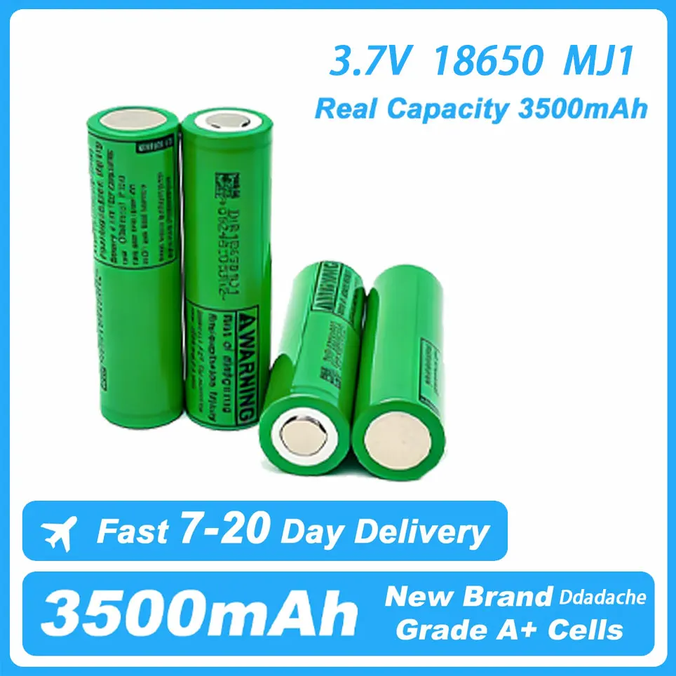 Batterie rechargeable au Lithium 100% originale MJ1 3.7 v 3500 mah 18650, pour lampe de poche, pour LG MJ1 3500mah