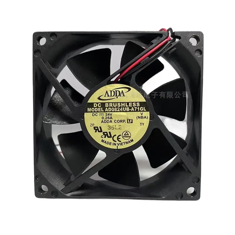 

Для ADDA AD0824UB-A71GL 80x80x25 мм DC 24 В 0,26 А VFD шариковый вентилятор охлаждения шкафа