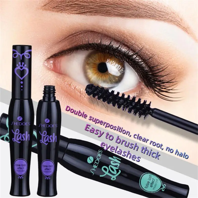 InjFiber-Mascara waterproof noir pour les cils, extension capillaire, ne se décolore pas, brosse durable