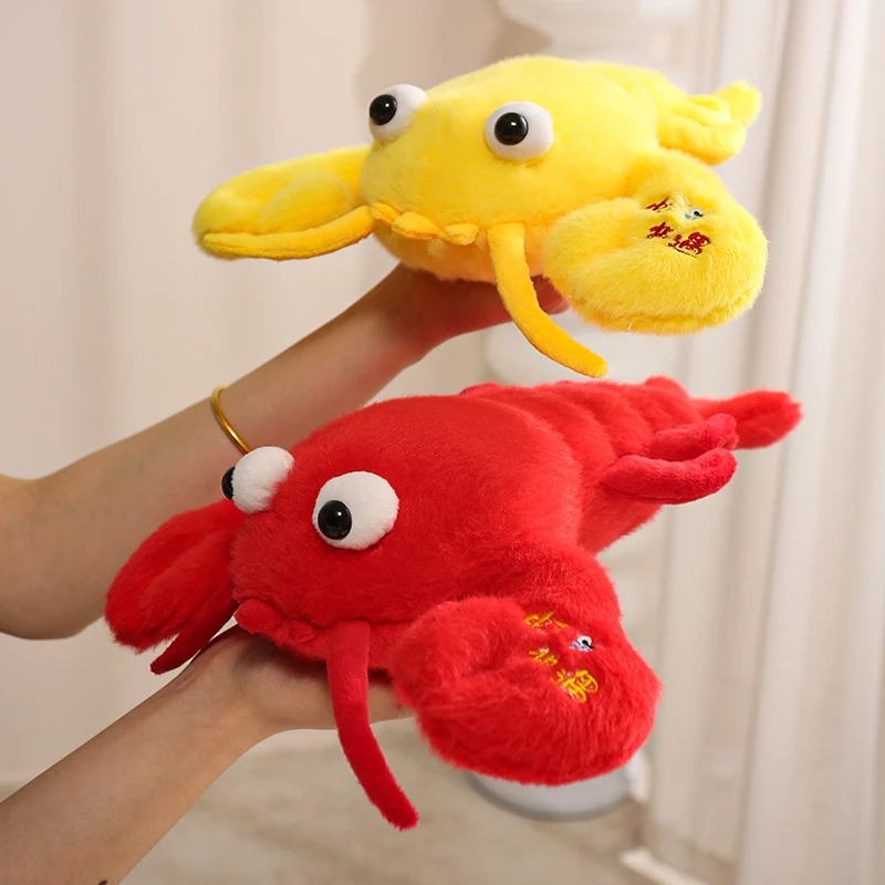 Large Size Lobster Creative Fullfil Plush Toy Hot Summer Lake Animal Food Bag Dcero Room Pillow