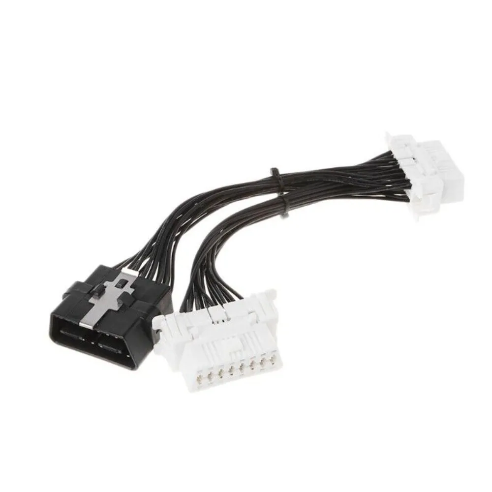 

16-контактный удлинительный кабель OBD2 OBD 2 OBDii сплиттер, один кабель «папа-два» Y-кабель