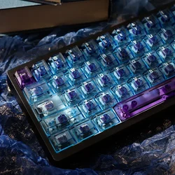 Transparent keycap 156 keys PC material pad printing Original factory Highly adapted mechanical keyboard