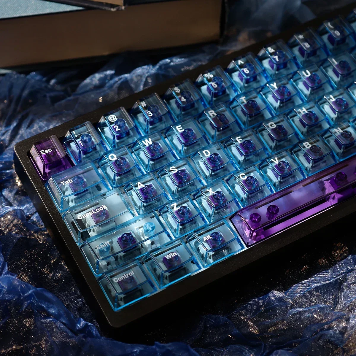 Transparent keycap 156 keys PC material pad printing Original factory Highly adapted mechanical keyboard