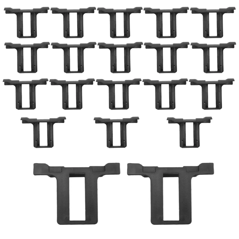 A44F-20PCS Painel Fotovoltaico Drenagem Fivela Placa de Superfície Painel Solar Clipe de Drenagem de Água Para Painel Solar Drenagem Preto 30Mm Dur