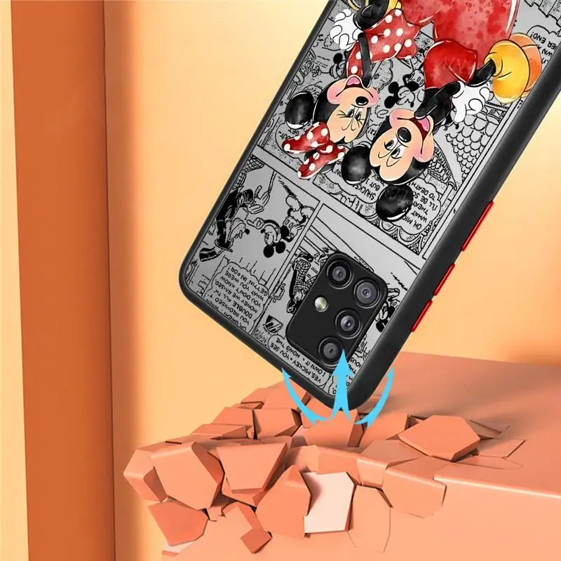 Disney Mickey Mouse Animaton phone cases for Samsung Galaxy A24 case A33 A52s A12 5G A35 A53 A32 A13 A14 A15 Luxury Cover fundas