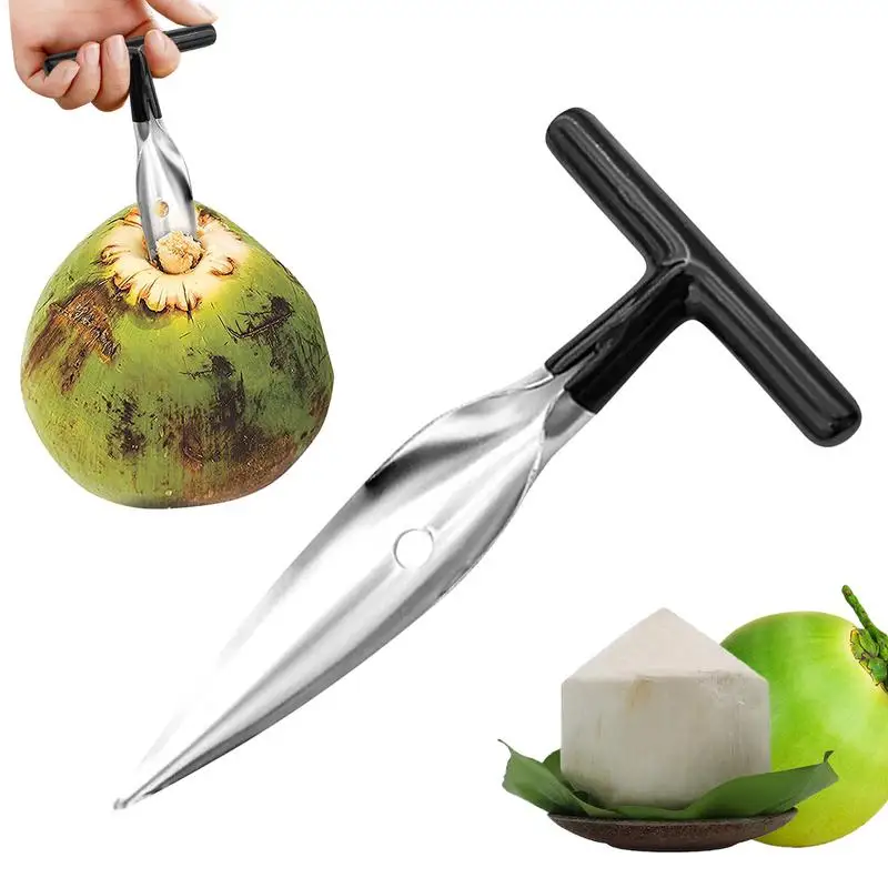 Coconuts Opener Coconuts Puncher  Wear-Resistant Kitchen Gadget with Non-slip Handle for Women Men Adults Family Boys