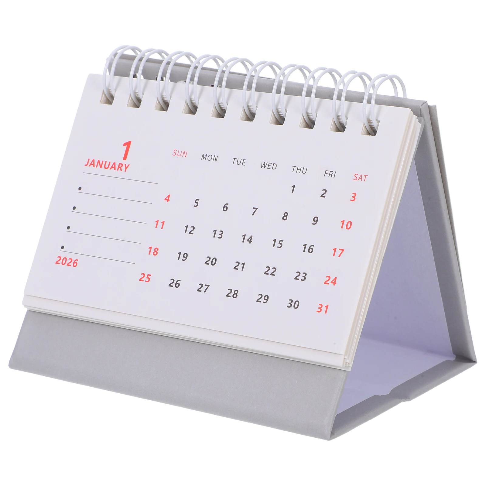

Настольный мини-календарь 2026 года, складной, настольный, с толстыми страницами, для ежедневного использования, планировщик месяцев для офиса, учебы, прикроватный