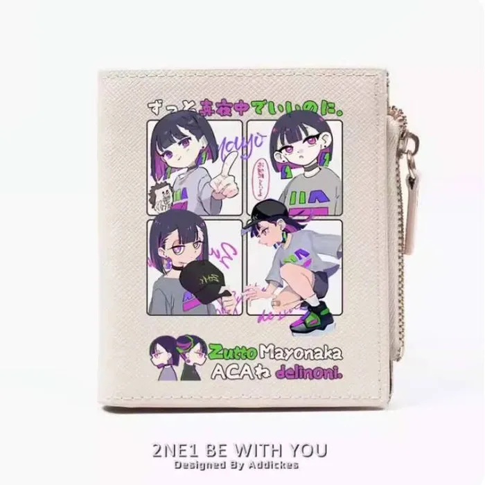 

Anime Zutto Mayonaka Delinoni. Fashion Wallet PU Purse Card Coin Zipper Money Bag Cosplay Gift B266 Anime