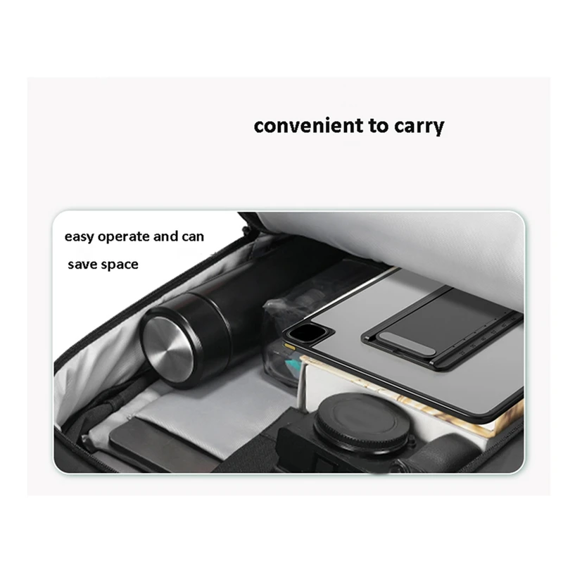 Universal Tablet Stand Foldable Storage Sticky Tablet Bracket For Desktop E-Reader Bracket Tablet Holder Dark