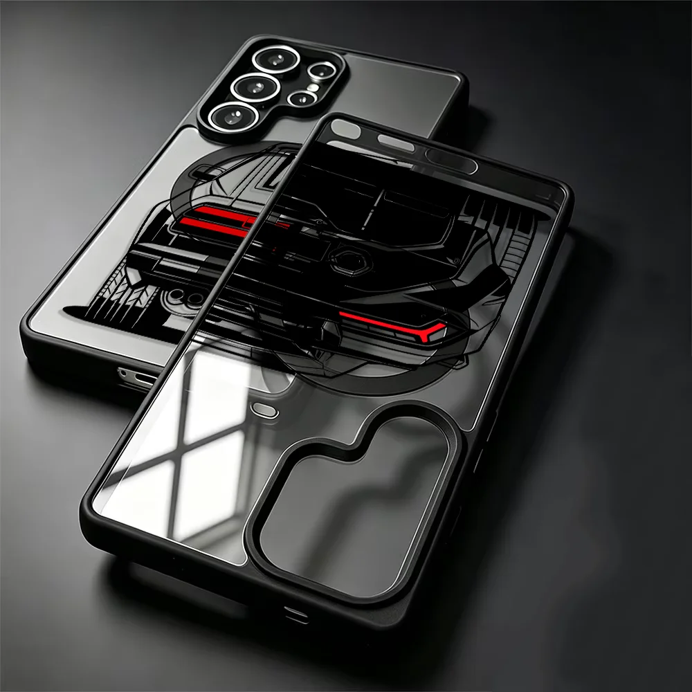Cool Car Magsafe Case for Samsung Galaxy S26 Ultra S25 Plus S26+ S24+ S22 S25+ S23 S24 FE S22+ S23+ Back Phone Cover