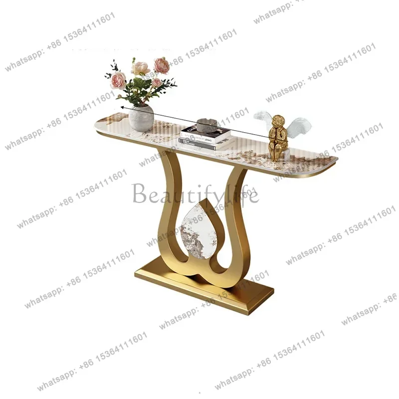 

Modern Minimalist Living Room Table Black Garden Porch Classic Table Corner Luxury Tisch Wohnzimer Entrance Hall Furniture