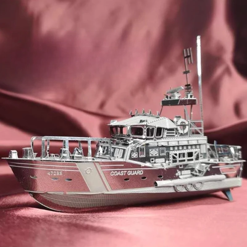 

All Metal Lifeboat DIY Handmade 3D Stereo Assembly Model Creative Gift Desktop Ornaments Adult Assembly Ship Model Toy