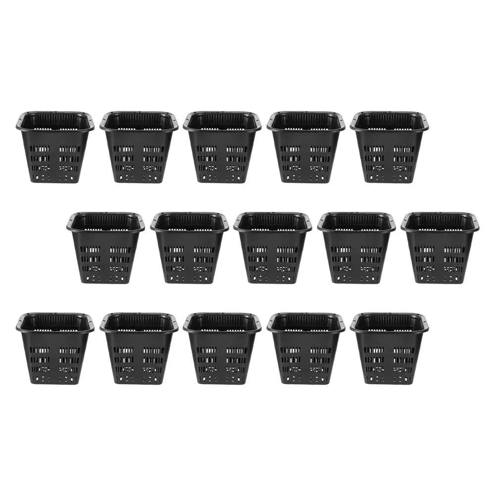 

15 Pcs Thickened Root Control Planting Baskets Hydroponic Cachepots Breathable Plastic Flowerpots Gardening Tools for Office