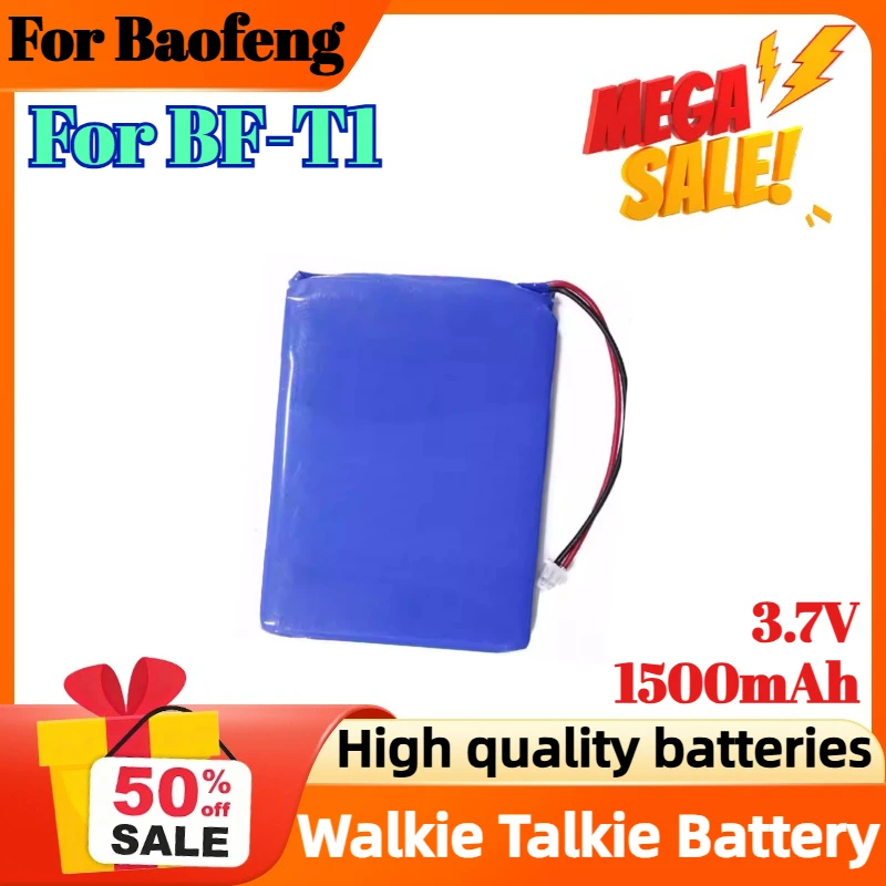 

1500mAh 3.7V Battery For Baofeng BF-T1 Walkie Talkie Battery