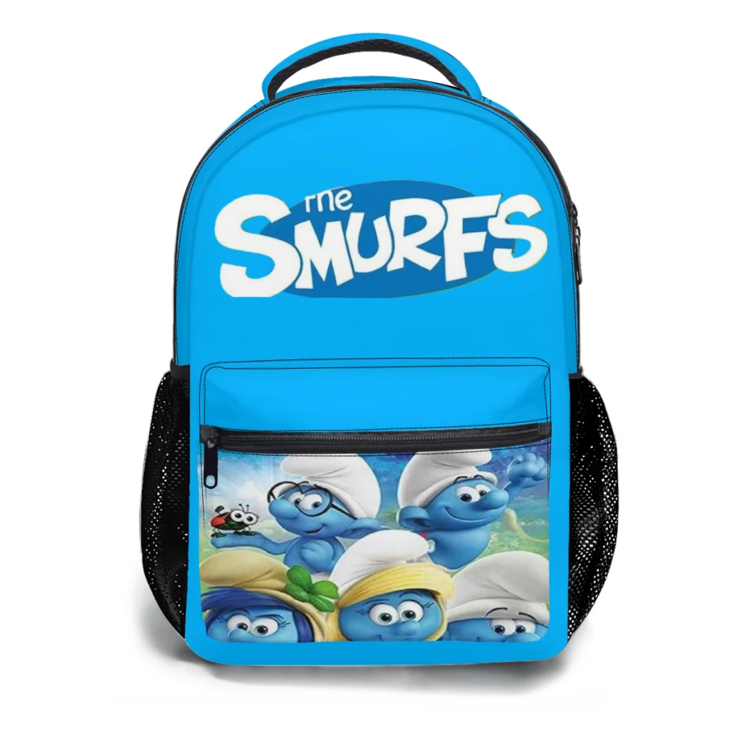 Sac d'école léger à motif S-SmurfssPattern pour enfants, imprimé mignon, sac à dos à la mode, nouveau