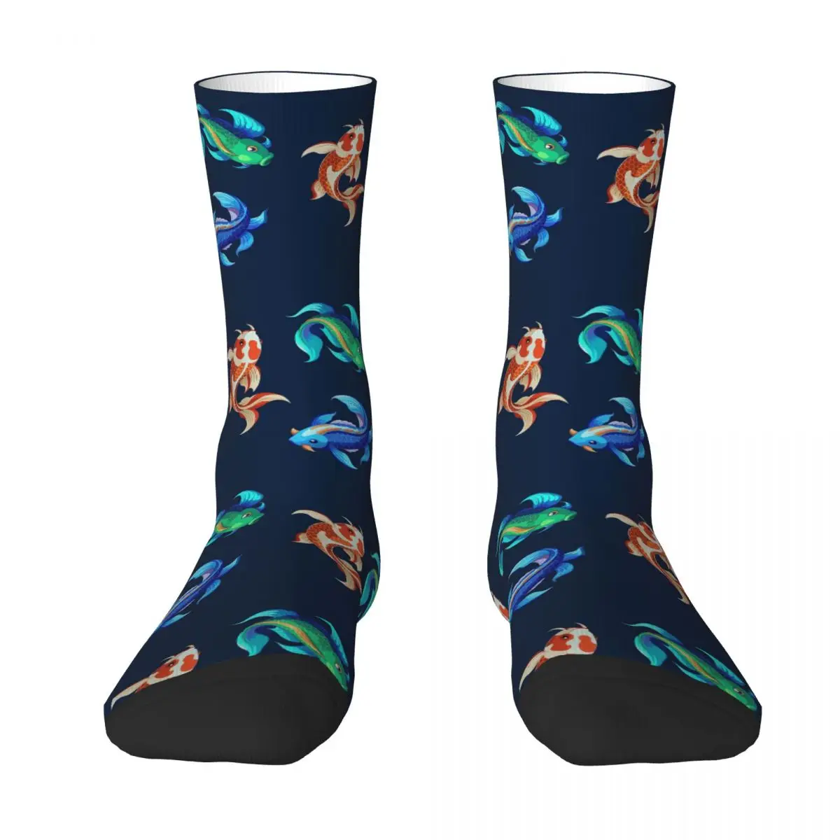 

Носки Koi Fish Legacy, супер мягкие чулки в стиле Харадзюку, всесезонные длинные носки, аксессуары для унисекс, рождественские подарки