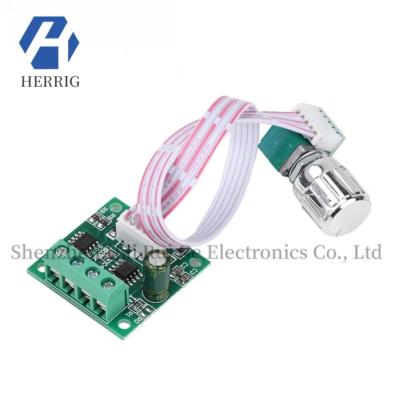 

DC2.2-12V PWM DC brush motor governor 5V 6V 12V 2A speed regulation with switch 1803BK
