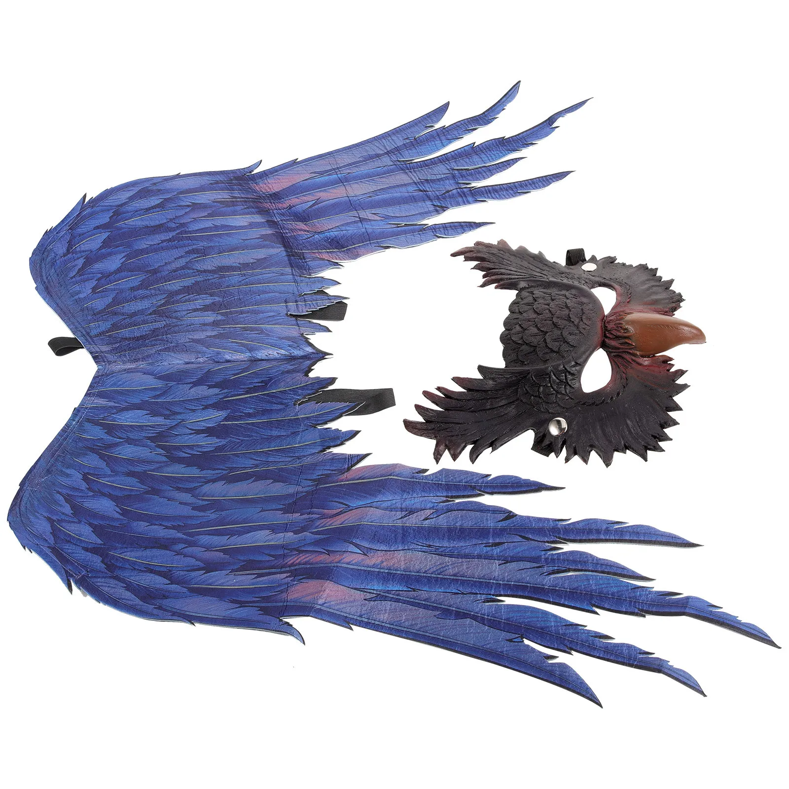 1세트 올빼미 코스프레 의상 경량 날개 마스크 세트 파티 용품 할로윈 소품 화려한 드레스 액세서리 올빼미 의상 키트