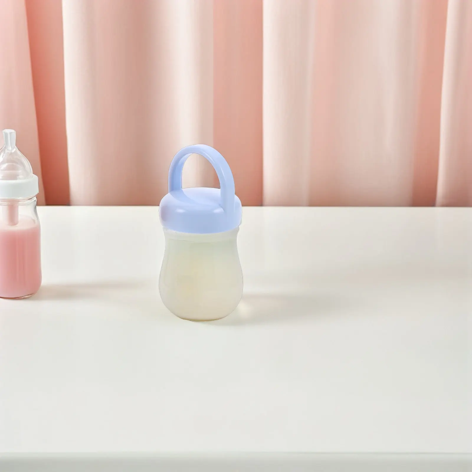 3Pcs Baby Bottle Caps with Ergonomic Handle Leakproof Screw Top Lid Replacement for Milk Drink Bottles Food-Grade Universal