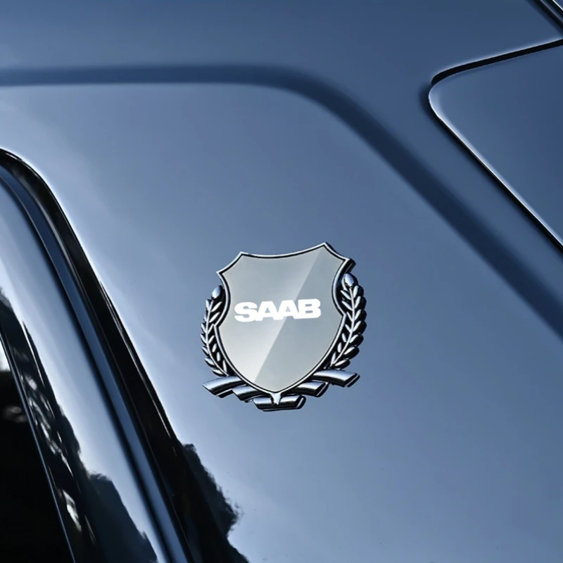 Metal Car Trunk Window Side Emblem Badge Decal Sticker For SAAB 9-3 9-5 93 9-7 600 99 9-X 97X Turbo X Monster 9-2X GT750 92