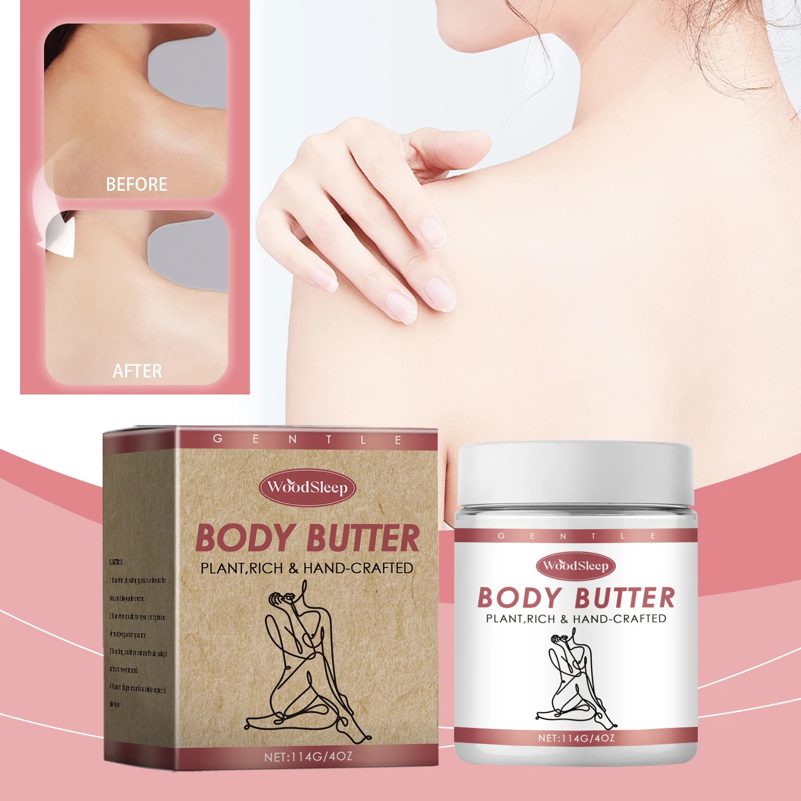 Nawilżający balsam do ciała usuwa suchą skórę i nie tłusty Nawilżający Nawilżający jesienno-zimowy produkt do pielęgnacji skóry