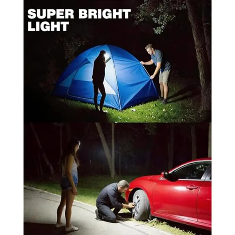 THIVN-Rechargeable LED Headlamp USB C, Dimmable, Extremely Bright Sensor And Magnet- For Hiking, Fishing
