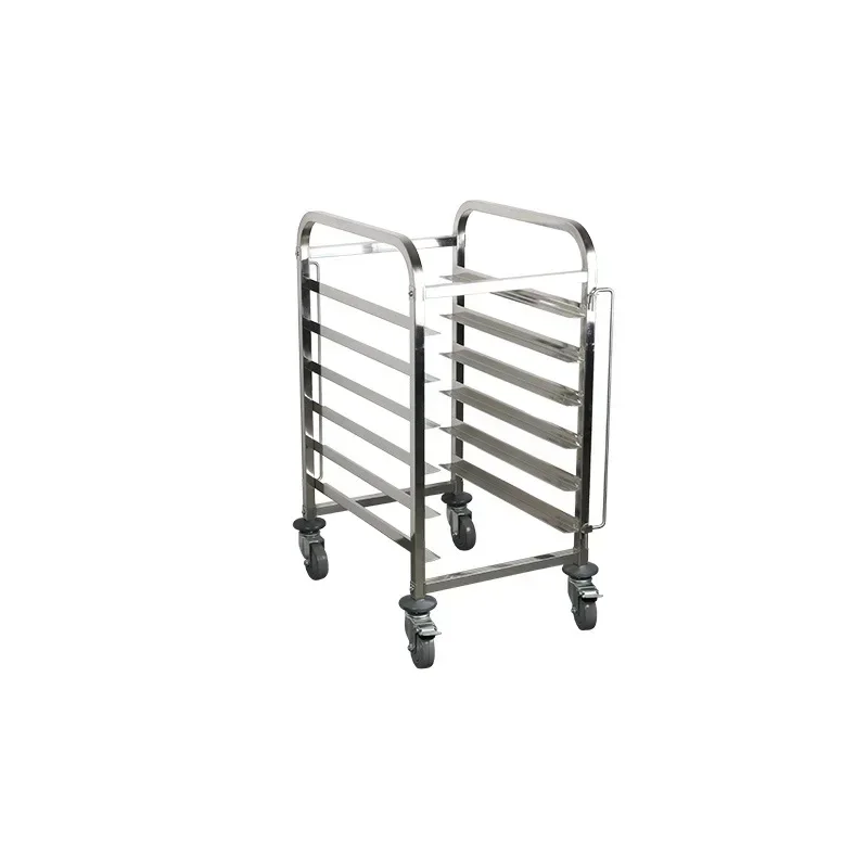 Single Row Bakery Cart 15 Layers 16 Layers Stainless Steel Disassembly Baking Toast Rack Kitchen Dining Cart Stainless Steel Pie