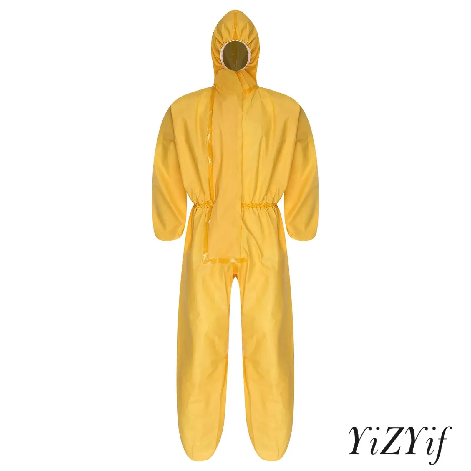 

Мужские и женские защитные комбинезоны унисекс с капюшоном, водонепроницаемый комбинезон для всего тела для лабораторного транспорта, распыления краски, Хэллоуина, косплея