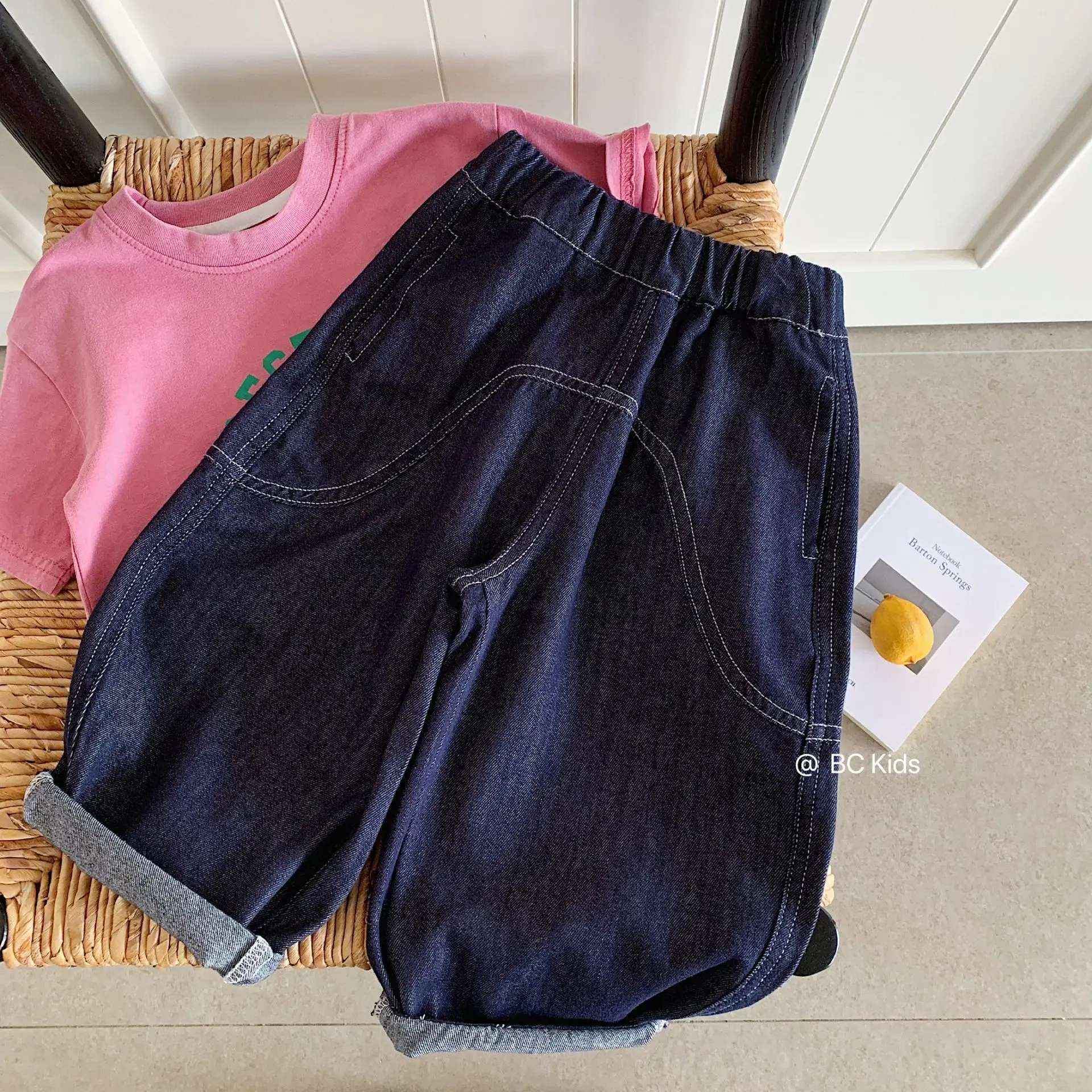 

Джинсы UNITIM для мальчиков, повседневные, однотонные, для малышей, весна 2026, с эластичным поясом, свободные детские брюки