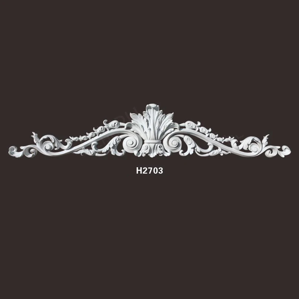 

PU wall moulding Polyurethane house portal lintel decoration element furniture ornament
