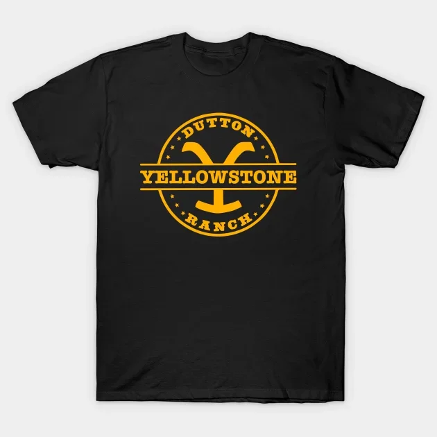 Yellowstone Dutton Ranch T Shirt TV Shows Tshirts Cool Western Cowboy Graphic Tshirt Men Oversized Ropa Hombre Camisetas
