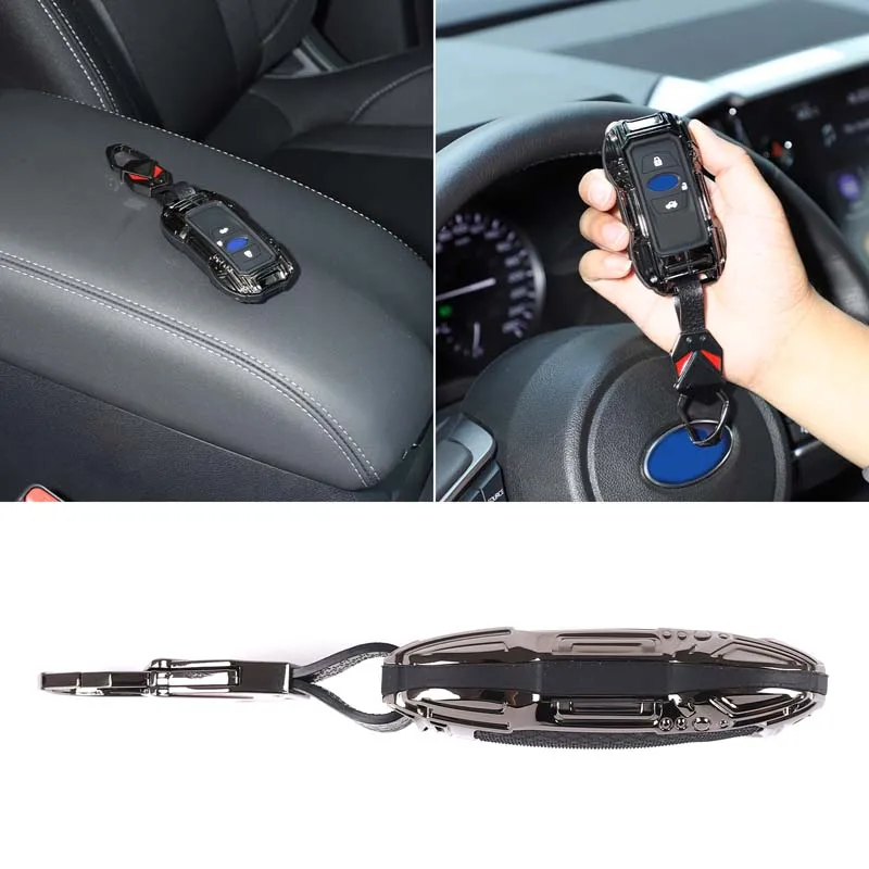For 2019-2026 Subaru Forester/Xubao/BRZ/Outback/Legacy/XV Zinc Alloy Black Car Key Case Key Cover Auto Accessories (3 Buttons)