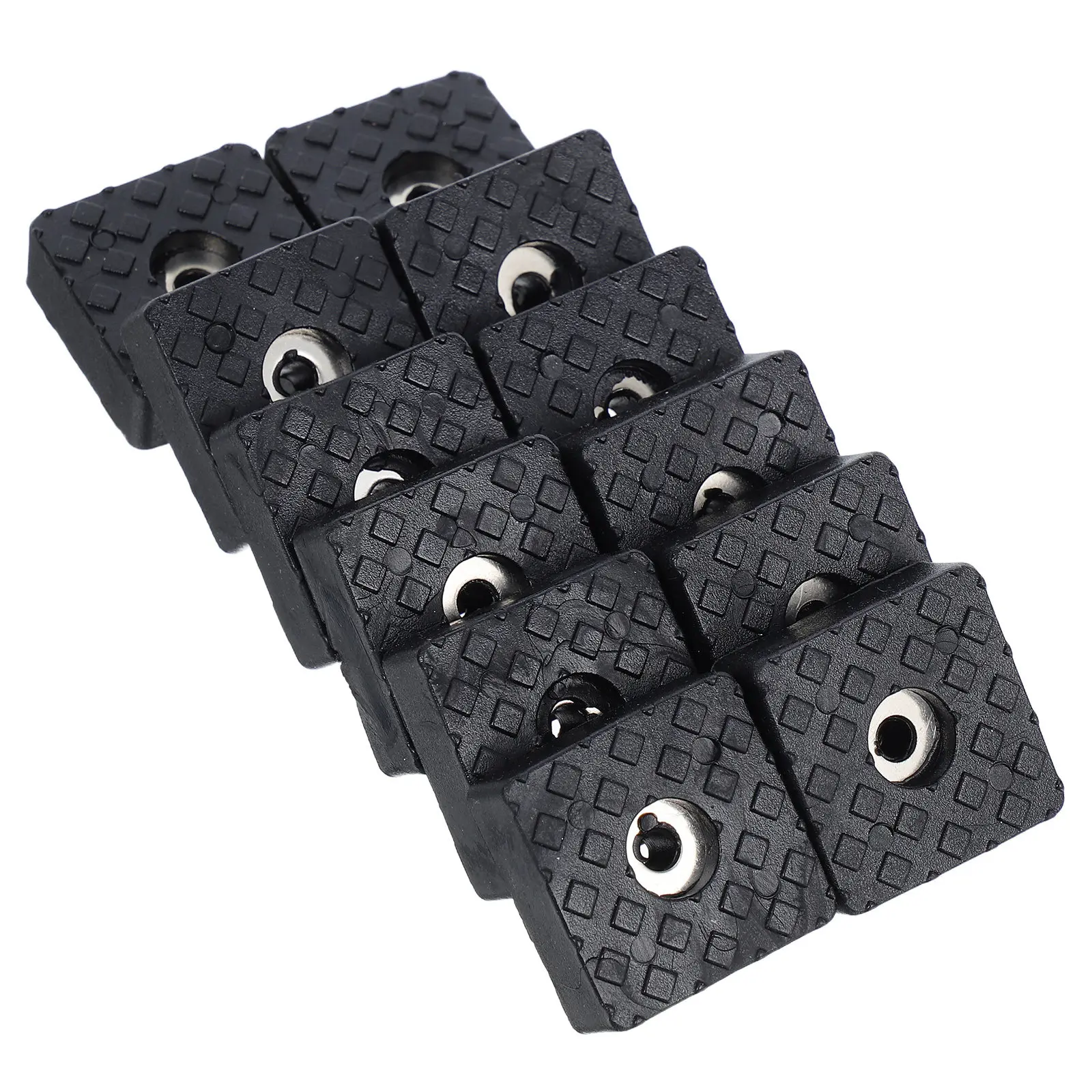 12Pcs Square Rubber Furniture Pads Anti-Slip Floor Protectors Shock-Absorbing Quiet Design for Chair Sofa Table Bed Legs Floor