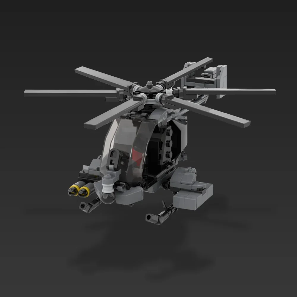 

Gobricks MOC AH-7 Notar Helicopters Building Blocks Model Military Gunship Bricks Assembly Toys Kid Educational Toys DIY Gifts