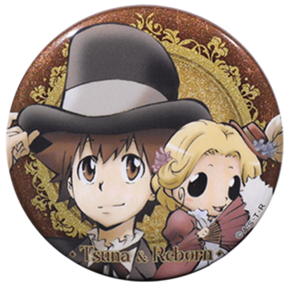 58mm Anime Katekyo Hitman Reborn Sawada Tsunayoshi Rokudo Mukuro Cosplay KOSTUUM Badge Pin SPTE Blik Broche ﻿   Prop Kerstmis Gilf
