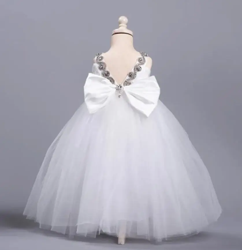 Flower Girl Dress Children Bridemaid Wedding Party Gown Tulle Gowns Boutique Vestidos Girls Birthday Gown First Communion Dress